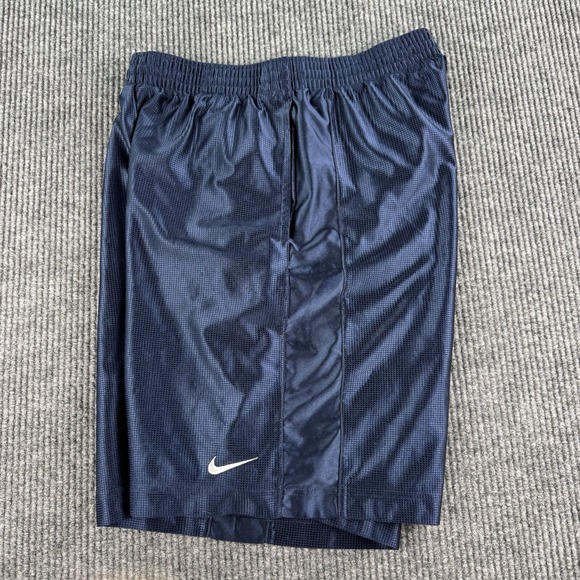 Nike Shorts Men Large Blue Basketball Dazzle Athletic Shiny Silky Smooth y2k - Picture 11 of 12
